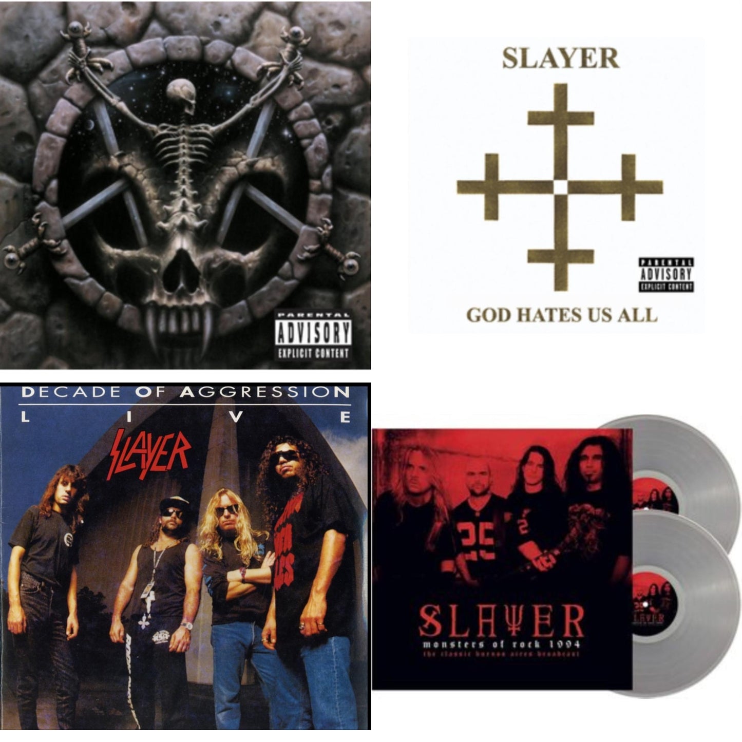 Slayer - Divine Intervention & God Hates Us All & Live: Decade Of Aggression & Monsters Of Rock 1994 (2LP/140G/Clear Vinyl)
