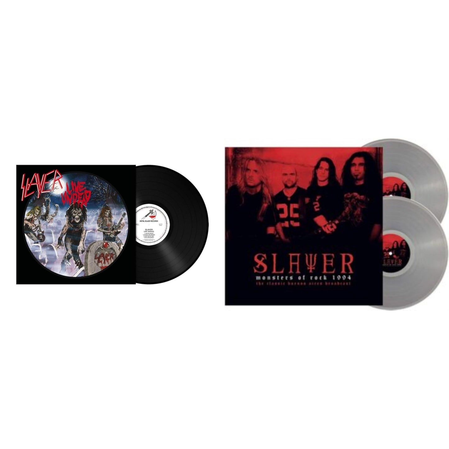 Slayer - Live Undead (180G) & Monsters Of Rock 1994 (2LP/140G/Clear Vinyl)