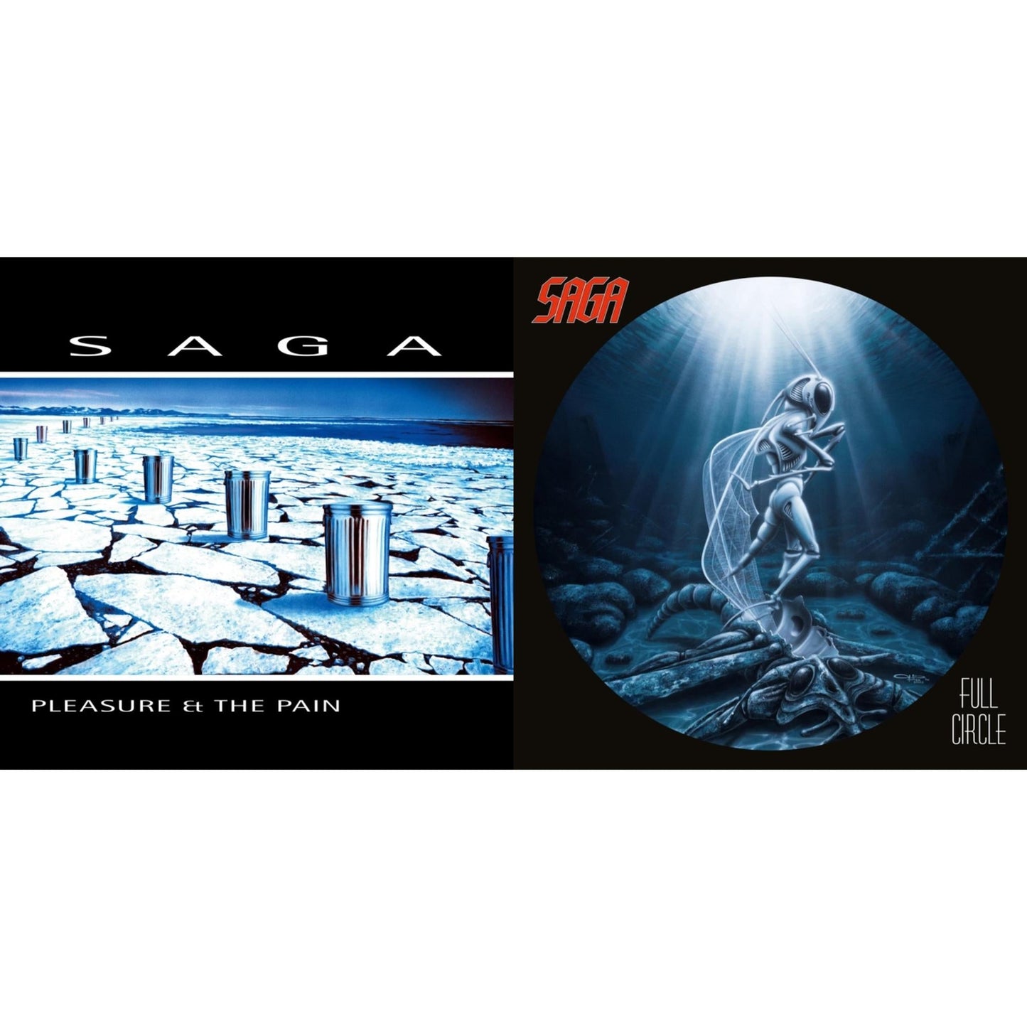 Saga - Pleasure & The Pain & Full Circle (2021 Reissue) - LP Vinyl Bundle