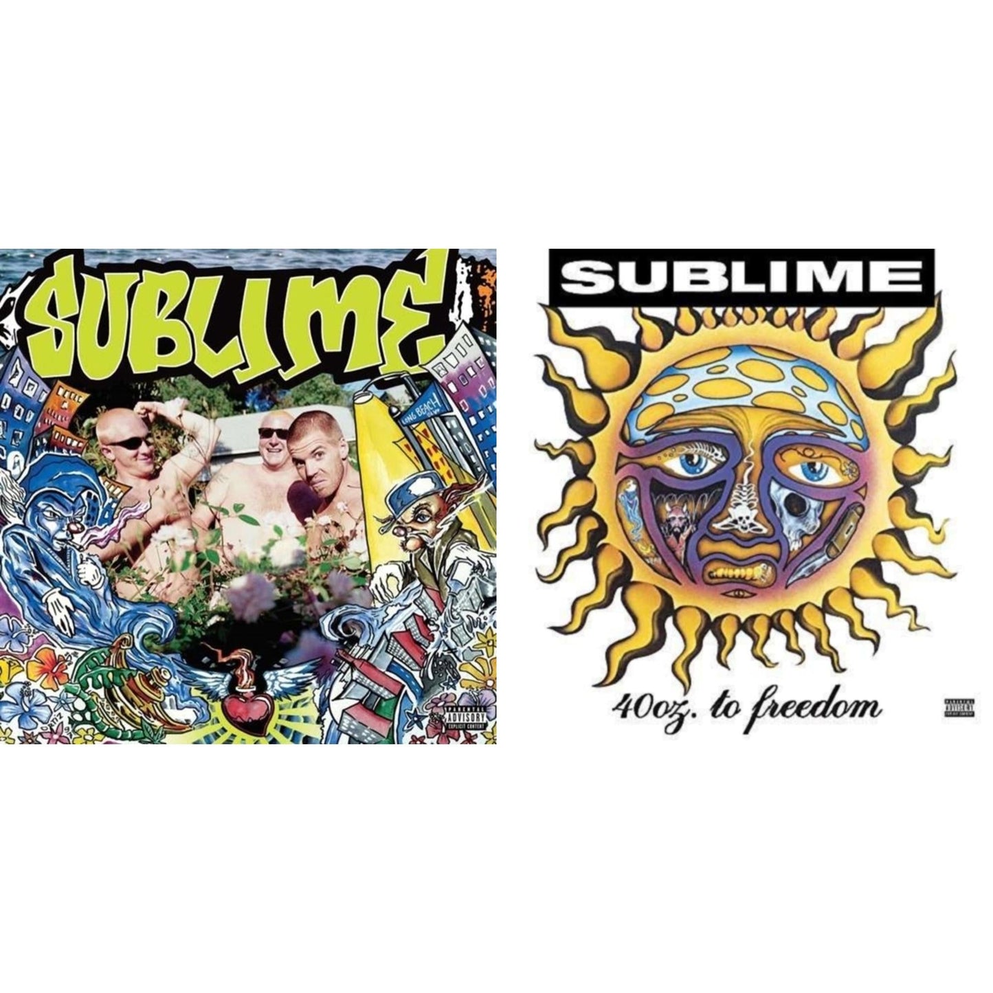 Sublime - 40Oz. To Freedom & Second Hand Smoke - LP Vinyl Bundle