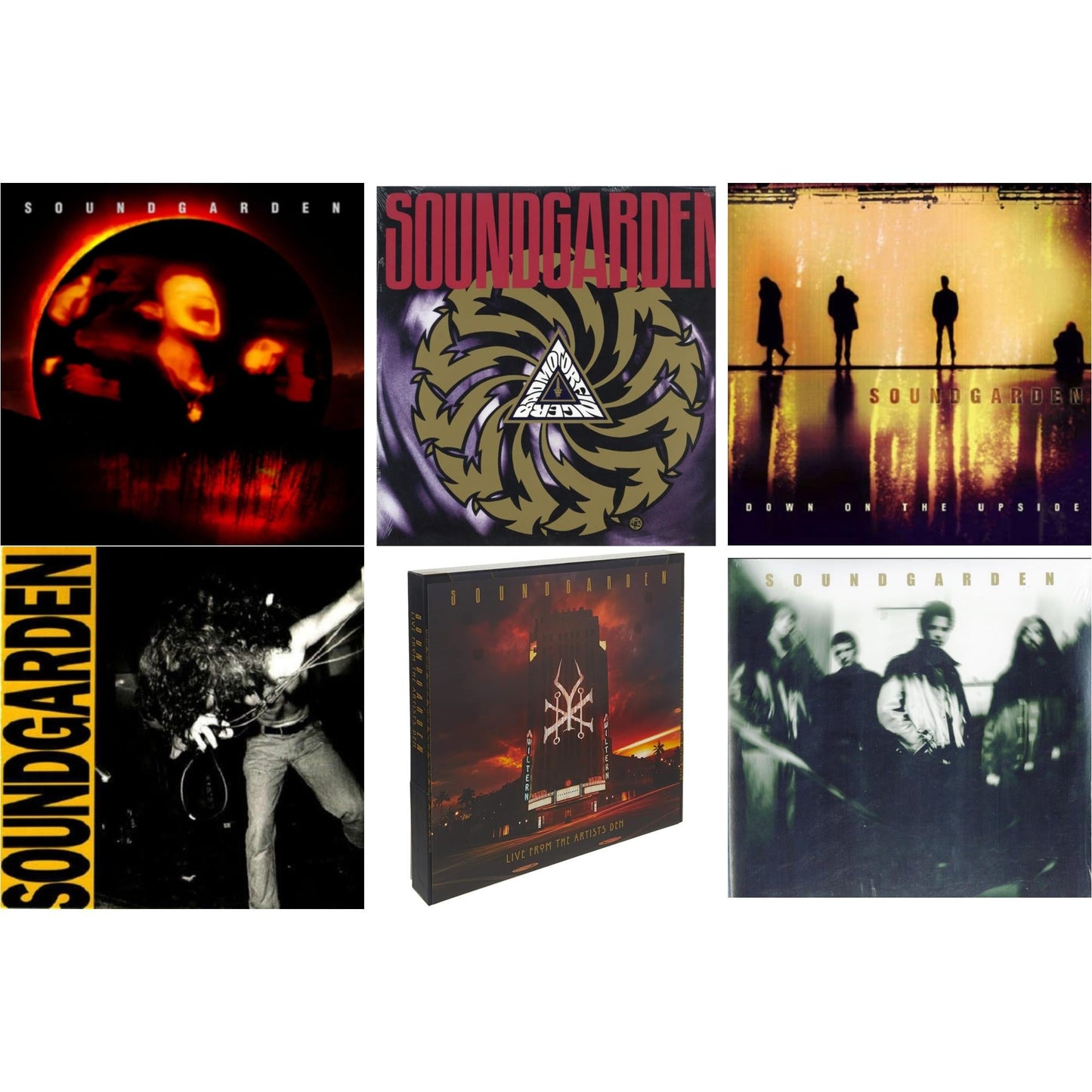 Soundgarden - Superunknown & Louder Than Love & Down On The Upside (2LP) & Badmotorfinger & A-Sides (2 LP) & Live At The Artists Den (4LP/2CD/Blu-Ray Super Deluxe Edition)