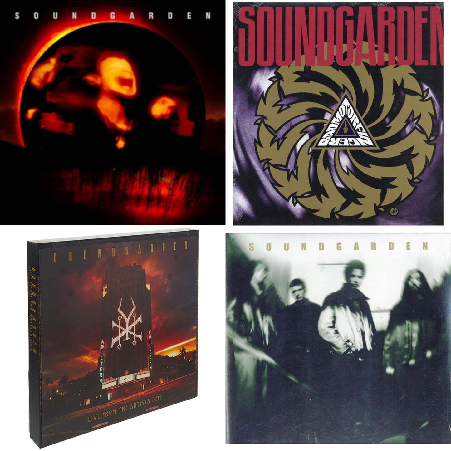 Soundgarden - Superunknown & Badmotorfinger & A-Sides (2 LP) & Live At The Artists Den (4LP/2CD/Blu-Ray Super Deluxe Edition)