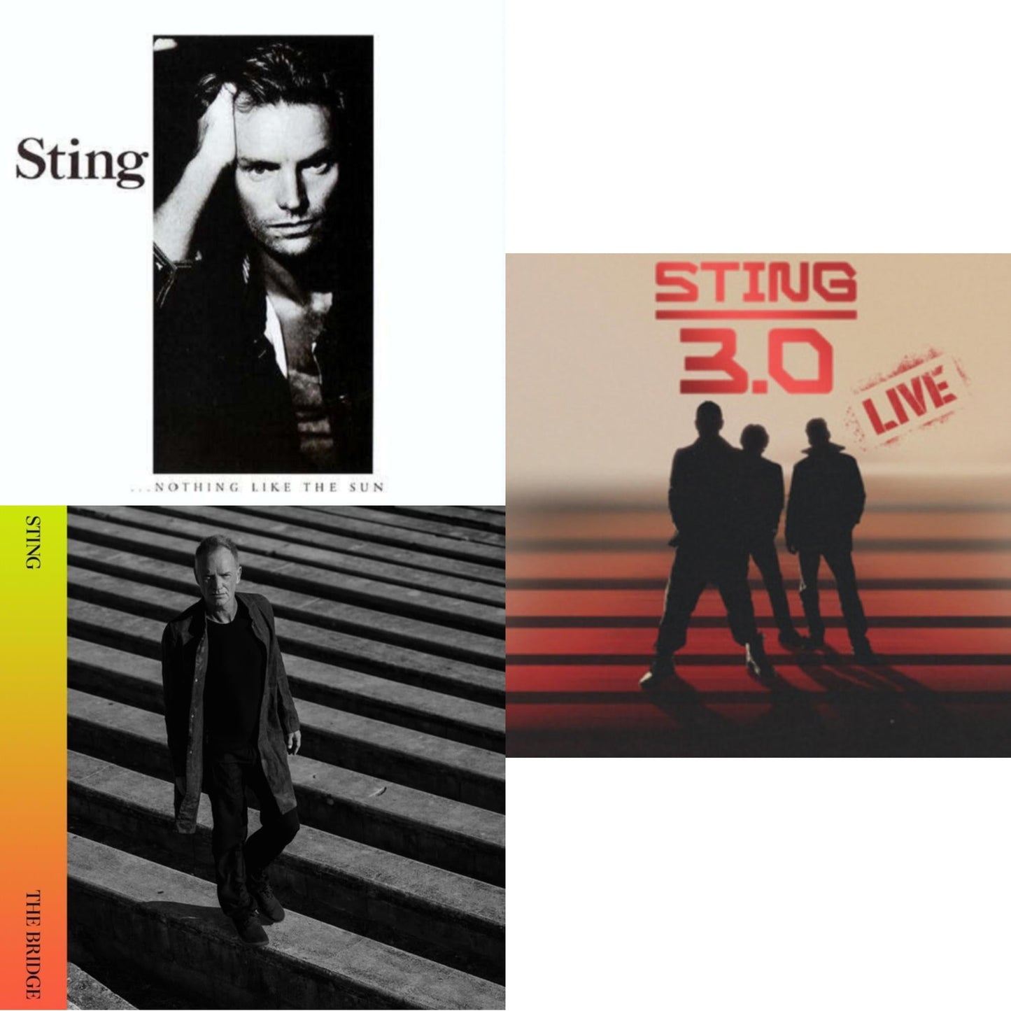 Sting - Nothing Like The Sun & Bridge & Sting 3.0 Live (180G) - LP Vinyl Bundle