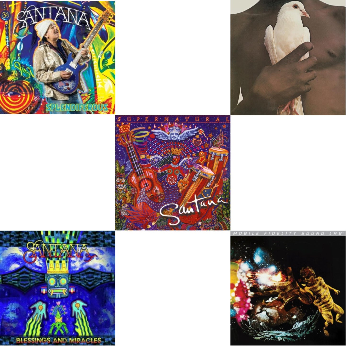 Santana - Supernatural (2LP/150G) & Splendiferous (2LP/150G) & Blessings & Miracles & Santana Iii & Greatest Hits (1974) (150G/Dl Card)