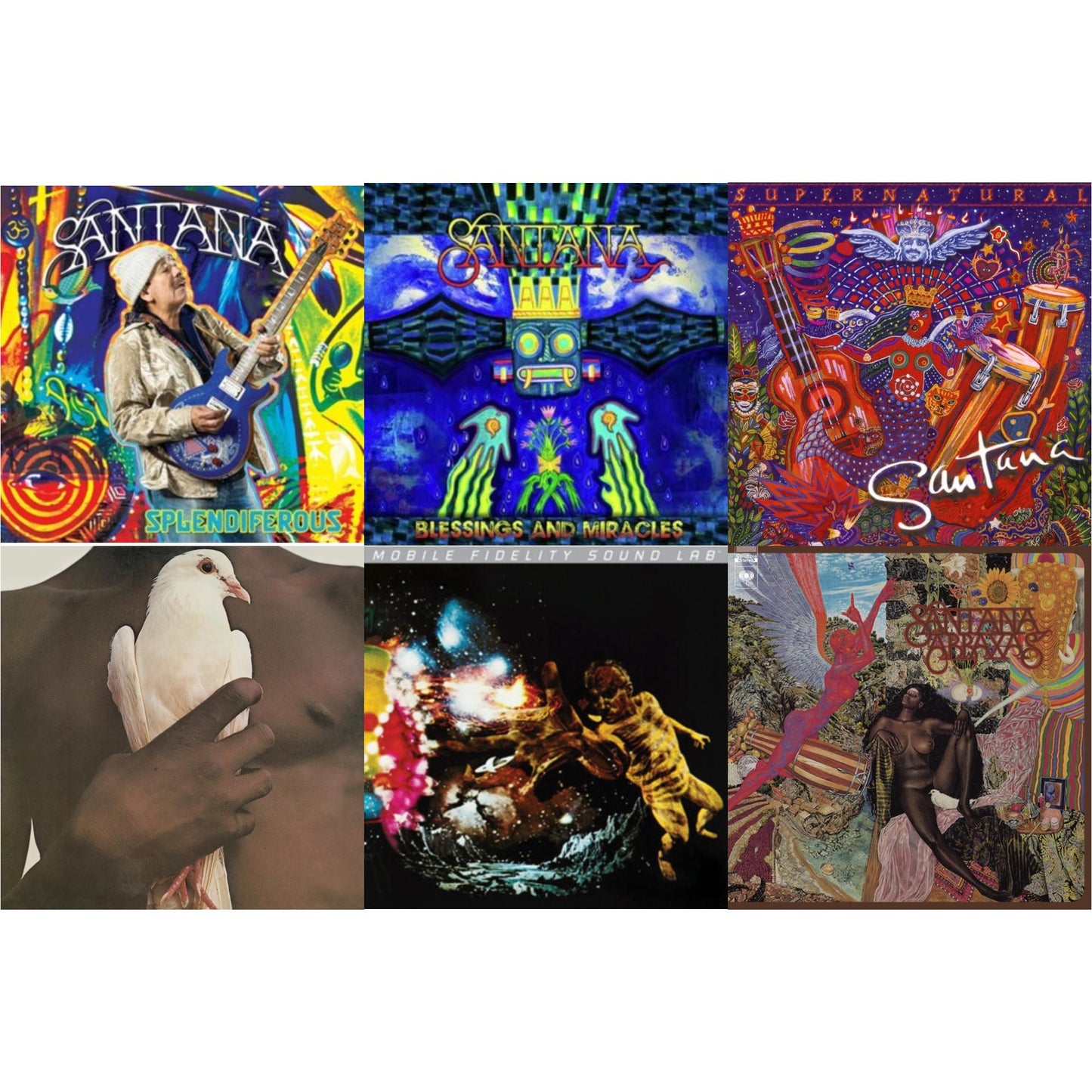 Santana - Supernatural (2LP/150G) & Splendiferous (2LP/150G) & Blessings & Miracles & Santana Iii & Abraxas & Greatest Hits (1974) (150G/Dl Card)