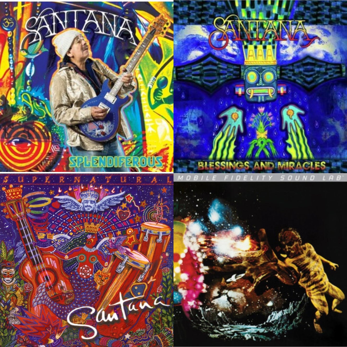 Santana - Supernatural (2LP/150G) & Splendiferous (2LP/150G) & Blessings & Miracles & Santana Iii