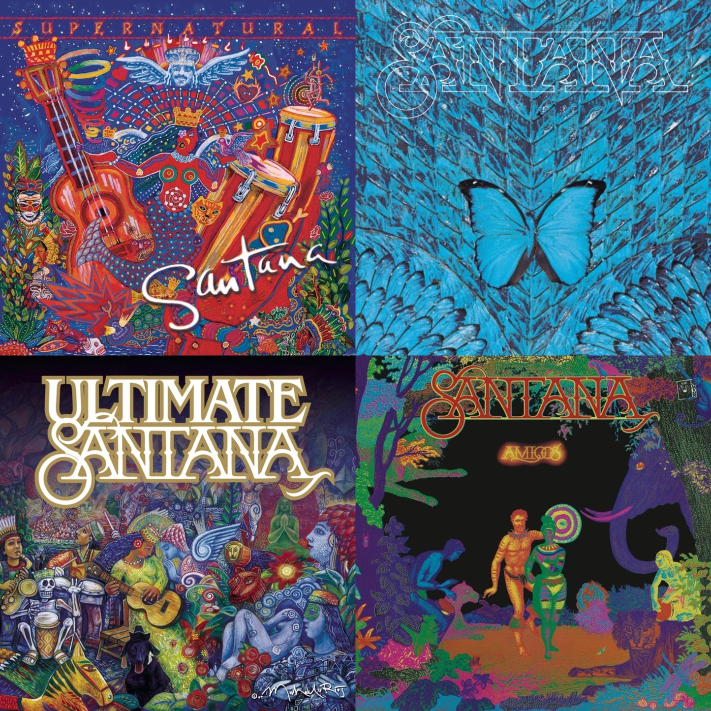 Santana - Ultimate Santana & Borboletta & Amigos & Supernatural - CD Bundle