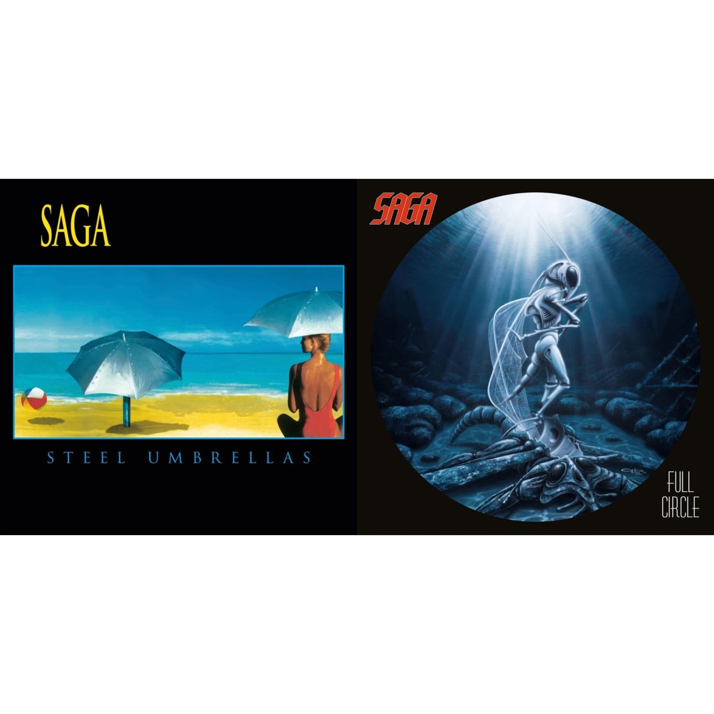 Saga - Steel Umbrellas & Full Circle (2021 Reissue) - LP Vinyl Bundle