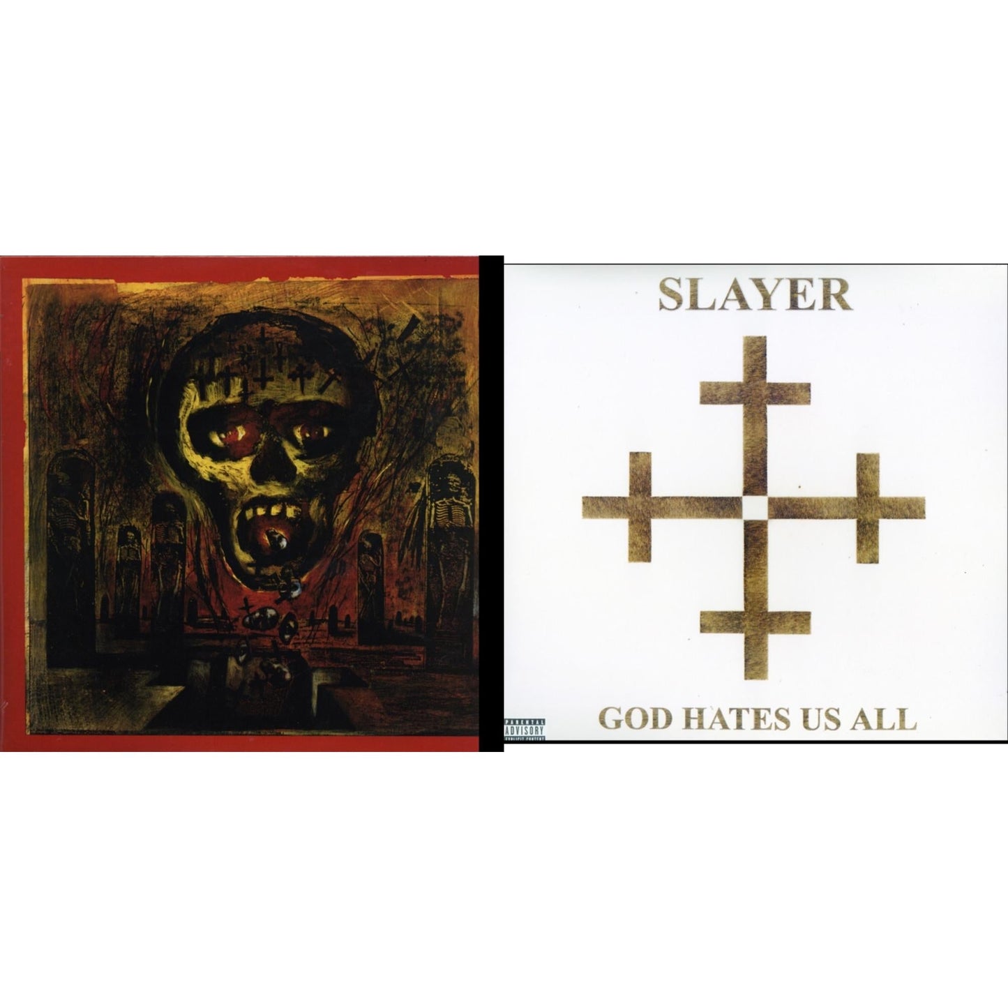 Slayer - God Hates Us All & Seasons In Abyss - LP Vinyl Bundle