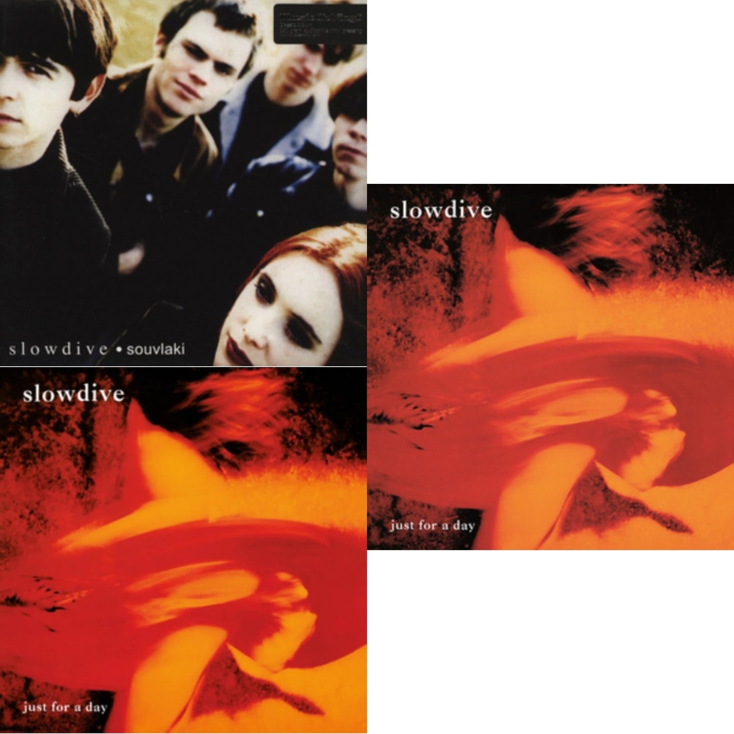 Slowdive - Souvlaki (180G) & Just For A Day (Translucent Red Marbled LP Vinyl) & Just For A Day (180G)