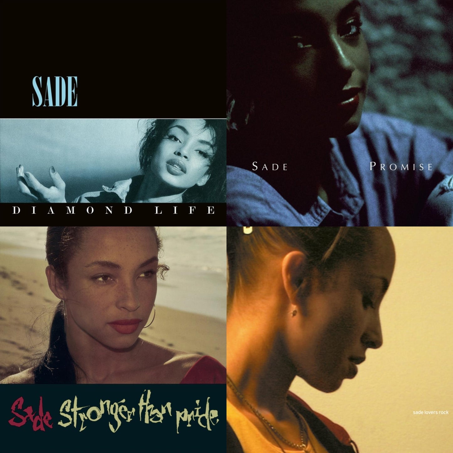 Sade - Diamond Life & Promise & Stronger Than Pride & Lovers Rock - LP Vinyl Bundle