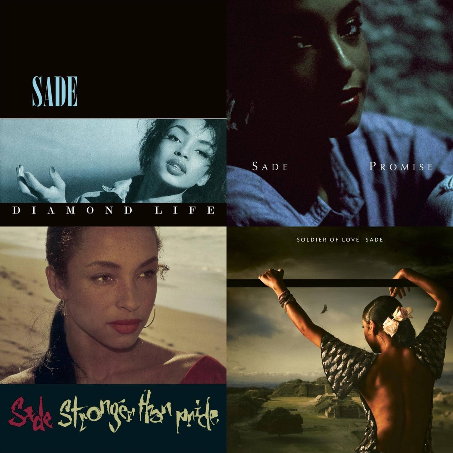 Sade - Diamond Life & Promise & Stronger Than Pride & Soldier Of Love - LP Vinyl Bundle