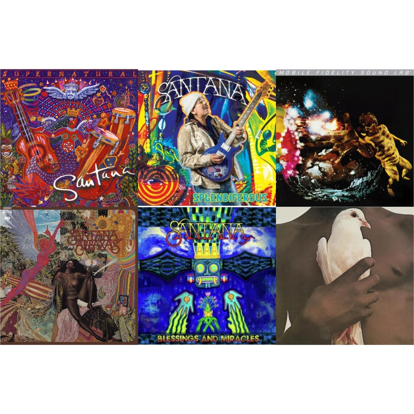 Santana - Supernatural (2LP/150G) & Splendiferous (2LP/150G) & Blessings & Miracles & Santana Iii & Abraxas & Greatest Hits (1974) (150G/Dl Card)