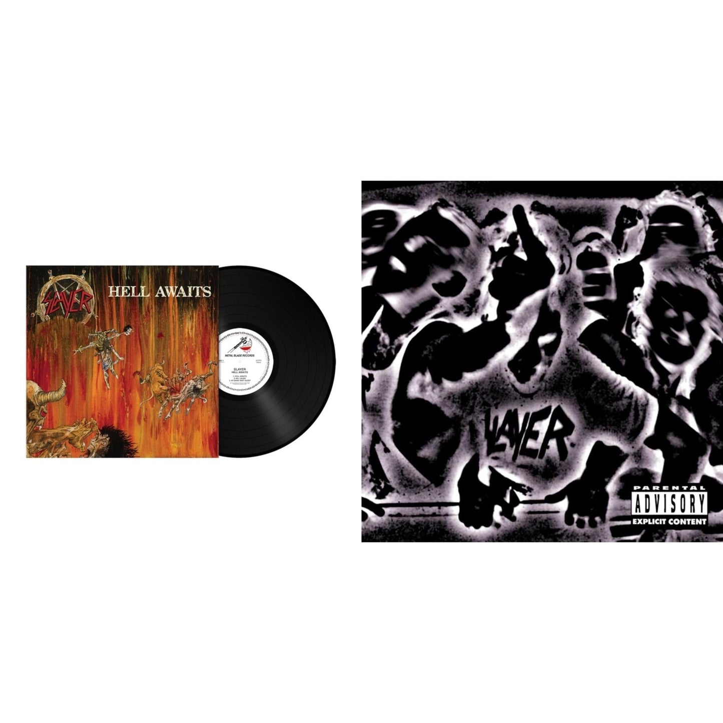 Slayer - Hell Awaits (180G) & Undisputed Attitude - LP Vinyl Bundle