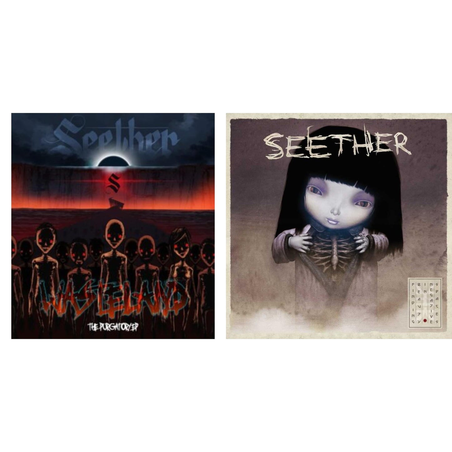 Seether - Finding Beauty In Negative Spaces (2LP/Opaque Lavender Vinyl) & Wasteland - The Purgatory Ep