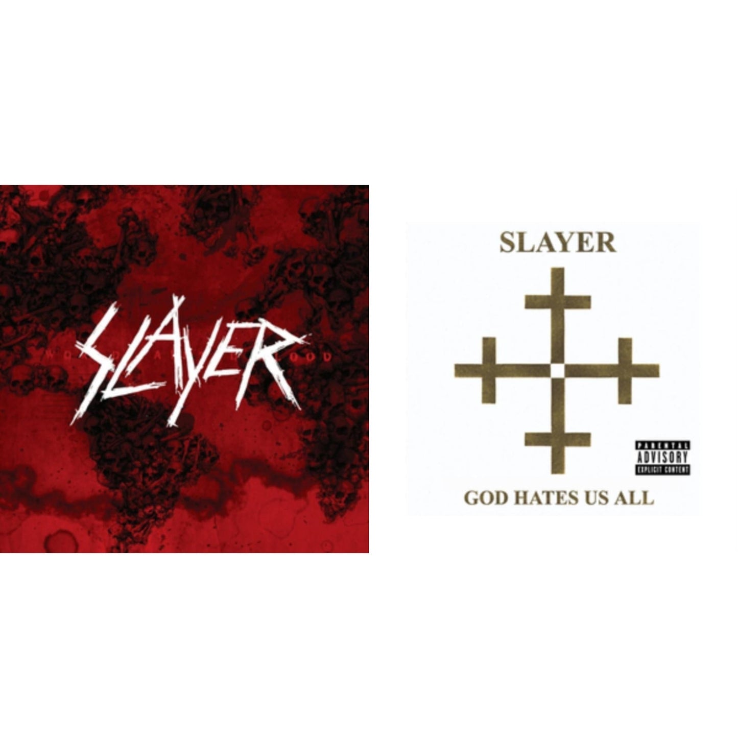 Slayer - God Hates Us All & World Painted Blood - LP Vinyl Bundle