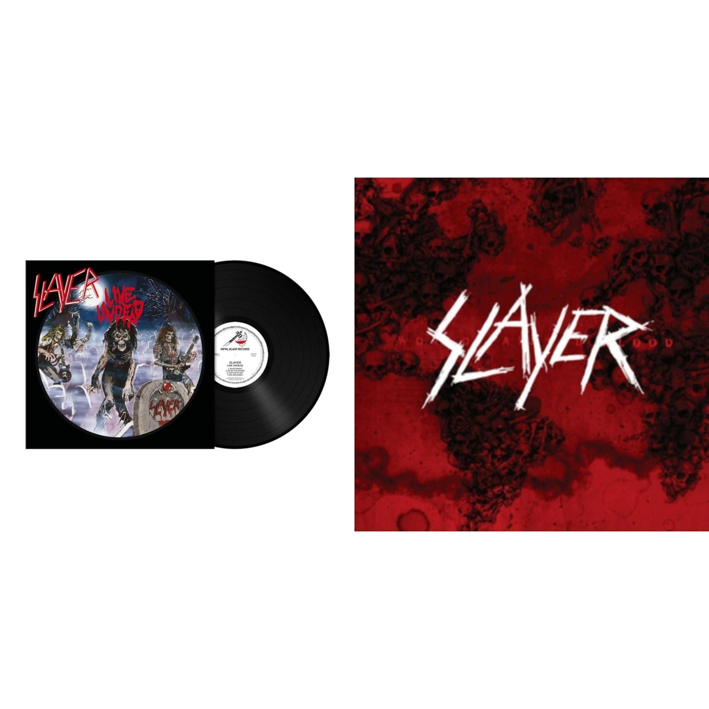 Slayer - Live Undead (180G) & World Painted Blood - LP Vinyl Bundle