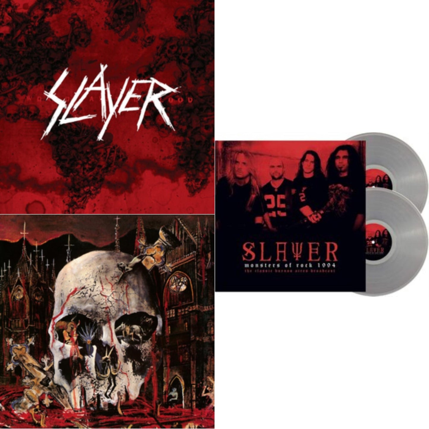 Slayer - South Of Heaven & World Painted Blood & Monsters Of Rock 1994 (2LP/140G/Clear Vinyl)