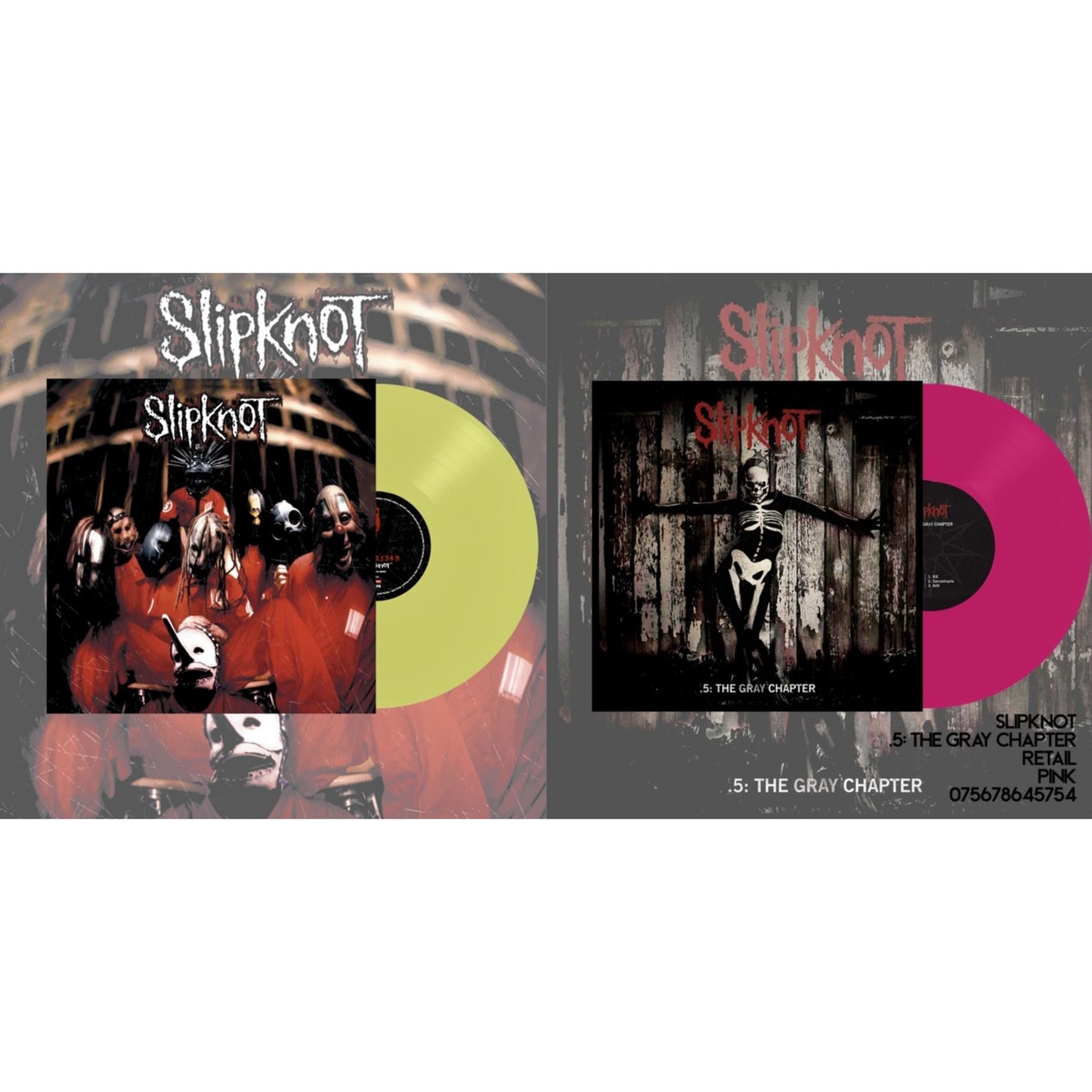 Slipknot - Slipknot (Lemon LP Vinyl) & .5: The Gray Chapter (X) (Pink Vinyl/2LP)