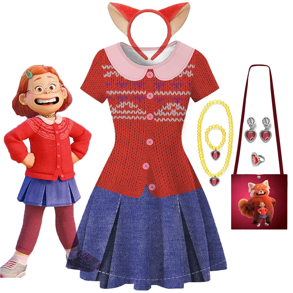 Disney Turning Red Princess Dress Costume