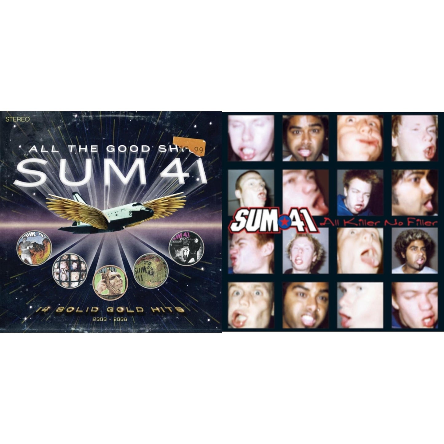 Sum 41 - All Killer No Filler & All The Good Sh**: 14 Solid Gold Hits 2001-2008 - LP Vinyl Bundle