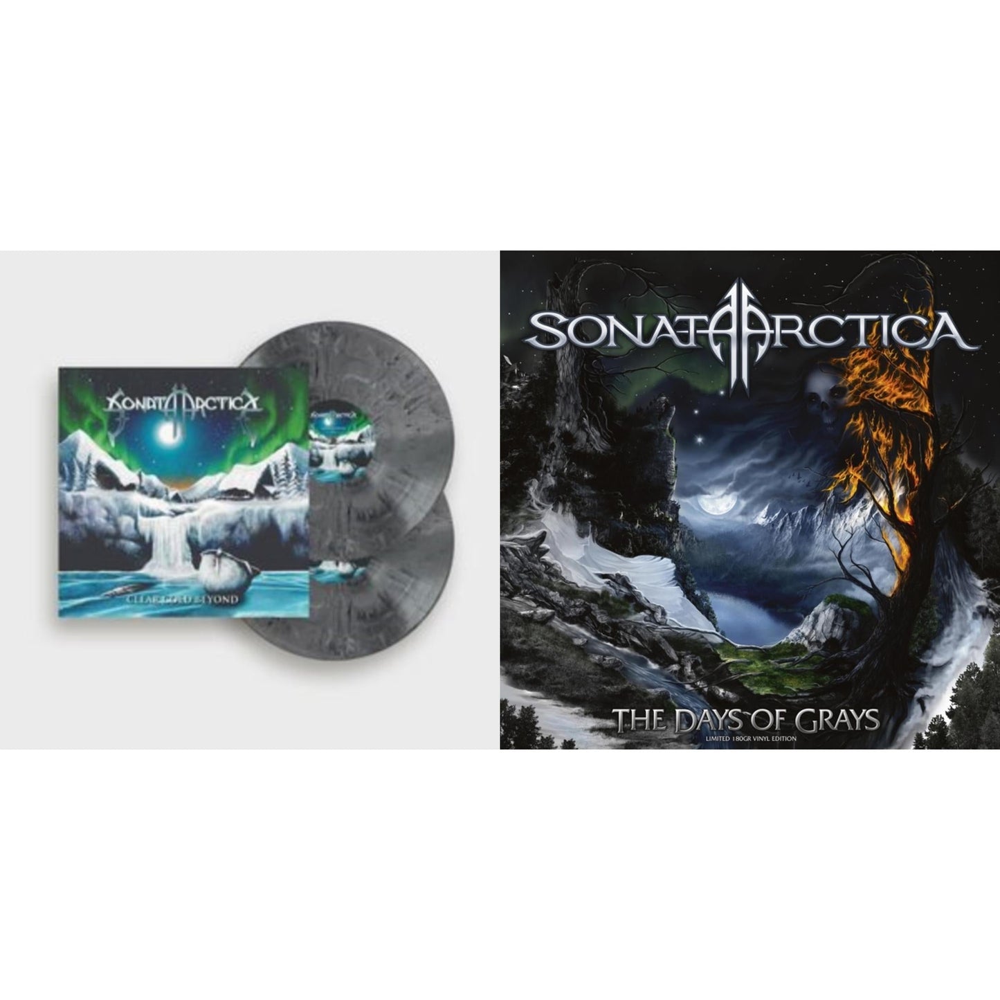 Sonata Arctica - Clear Cold Beyond (2LP/White & Black Marbled Vinyl) & Days Of Grays