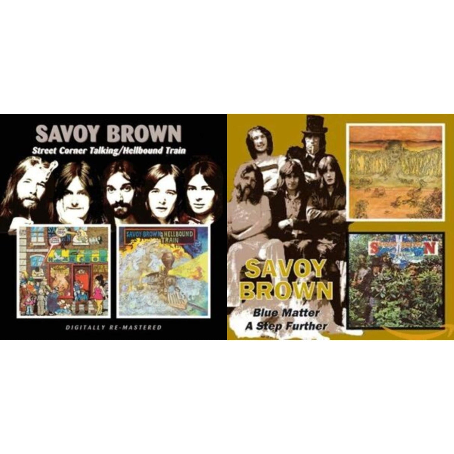 Savoy Brown - Street Corner Talking / Hellbound Train (Remastered) & Blue Matter / Step Further (Remastered) - CD Bundle