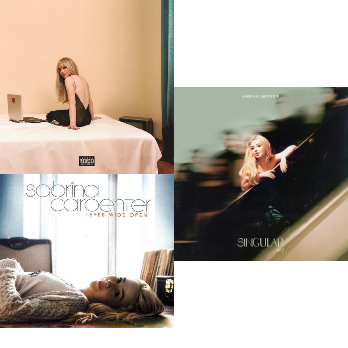 Sabrina Carpenter - Eyes Wide Open & Singular: Act I & Emails I Can't Send (X) - CD Bundle