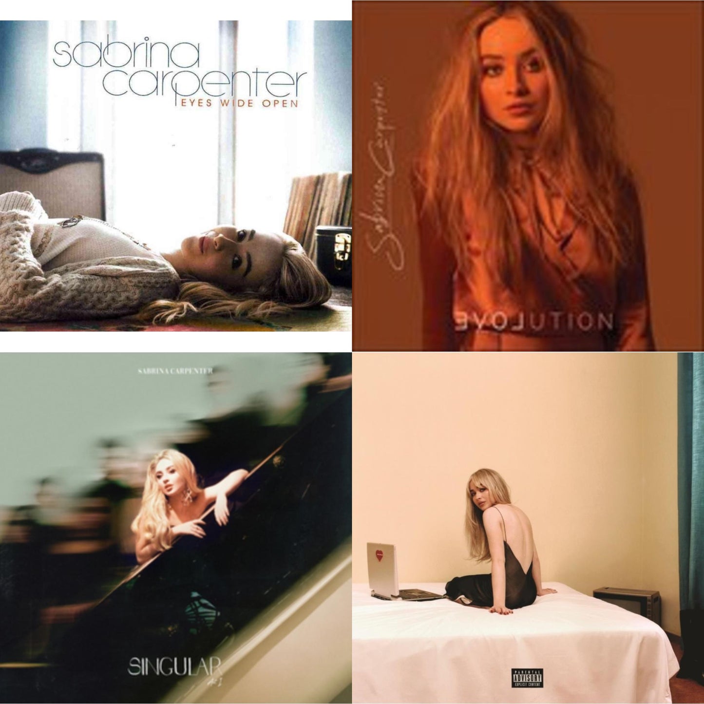Sabrina Carpenter - Eyes Wide Open & Evolution & Singular: Act I & Emails I Can't Send (X) - CD Bundle