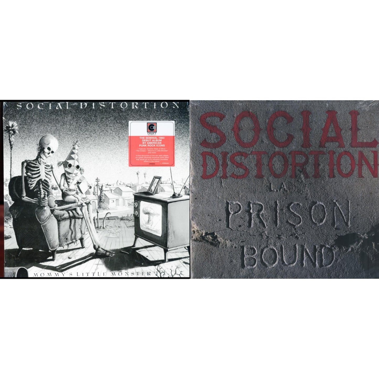 Social Distortion - Mommys Little Monster & Prison Bound - LP Vinyl Bundle