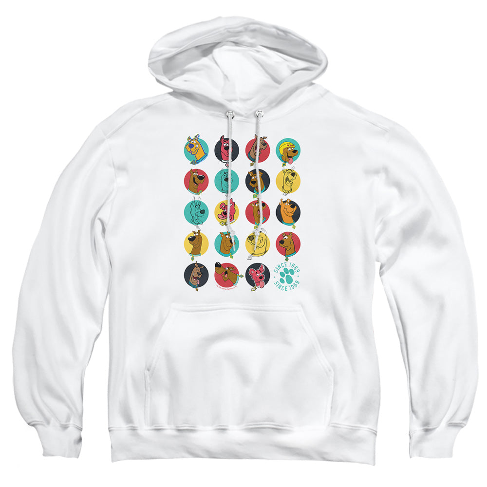 Scooby Doo Heads Up Mens Hoodie White Officially Licensed