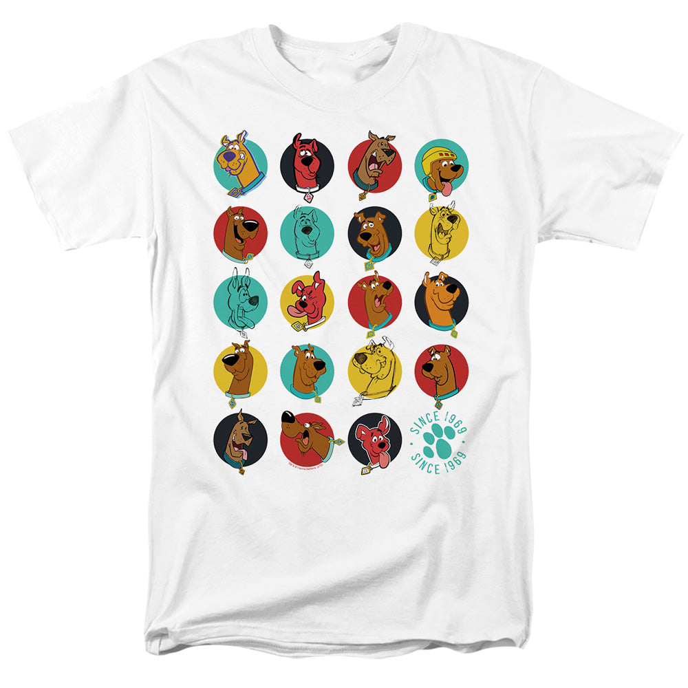 Scooby Doo Heads Up Mens T Shirt White Officially Licensed