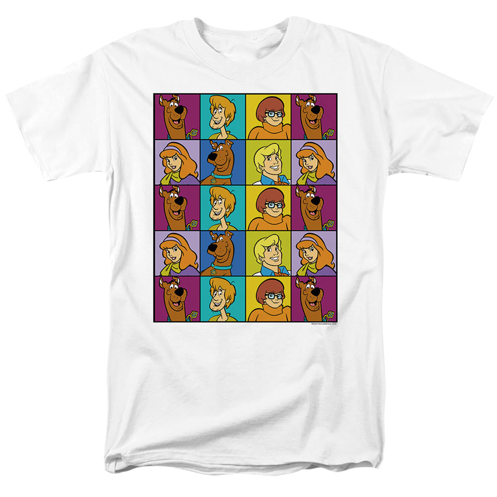 Scooby Doo! Meddling Squares Mens T Shirt White Officially Licensed