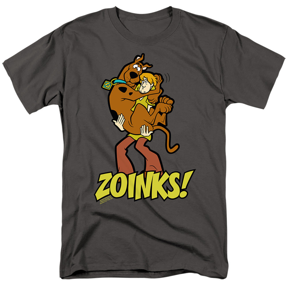 Scooby Doo! Scooby And Shaggy Zoinks! Mens T Shirt Charcoal Officially Licensed