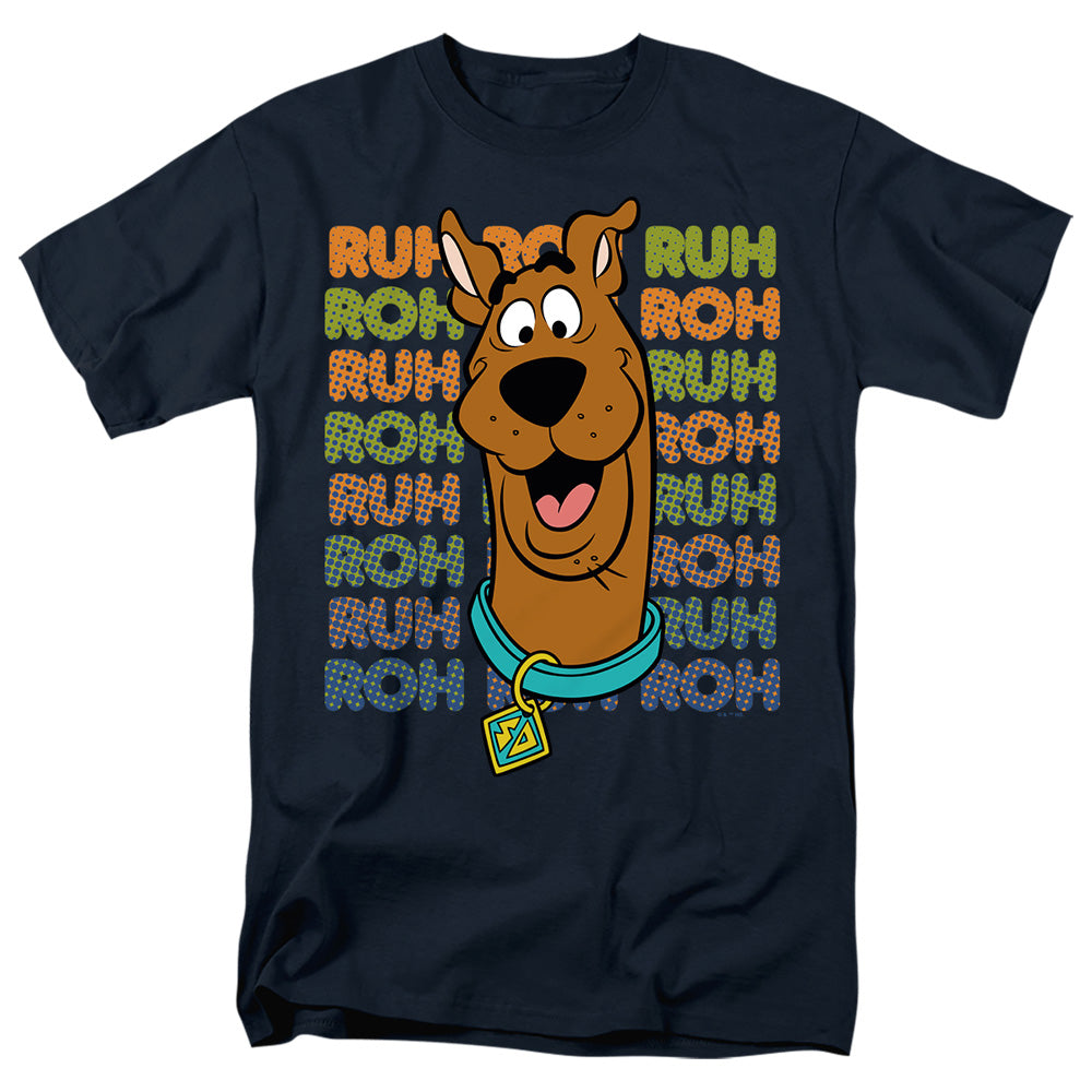 Scooby Doo! Ruh-Roh Repeat Mens T Shirt Navy Officially Licensed