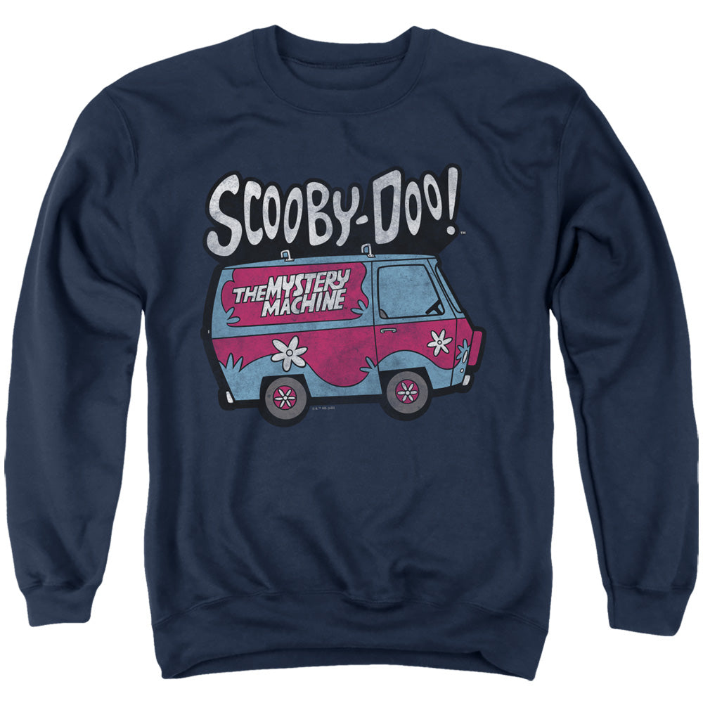 Scooby Doo! Mystery Machine 1 Mens Crewneck Sweatshirt Navy Officially Licensed