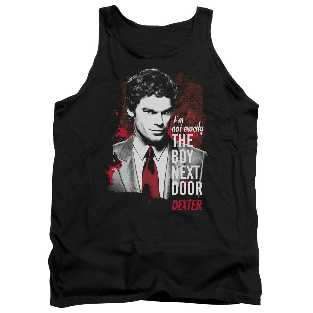 Dexter Boy Next Door Mens Tank Top Shirt Black Officially Licensed