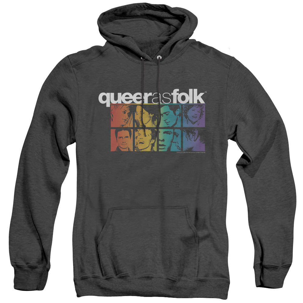 Queer As Folk Cast Heather Mens Hoodie Black Officially Licensed