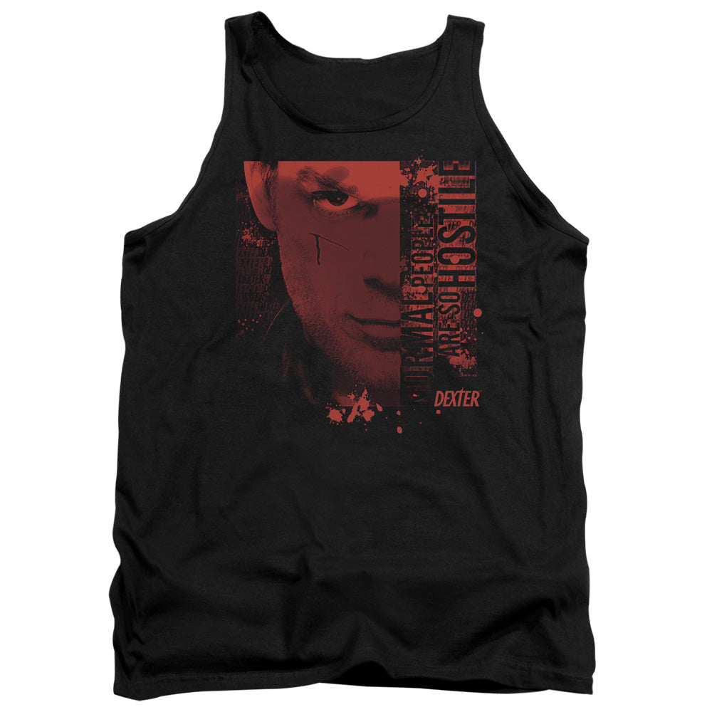 Dexter Normal Mens Tank Top Shirt Black Officially Licensed