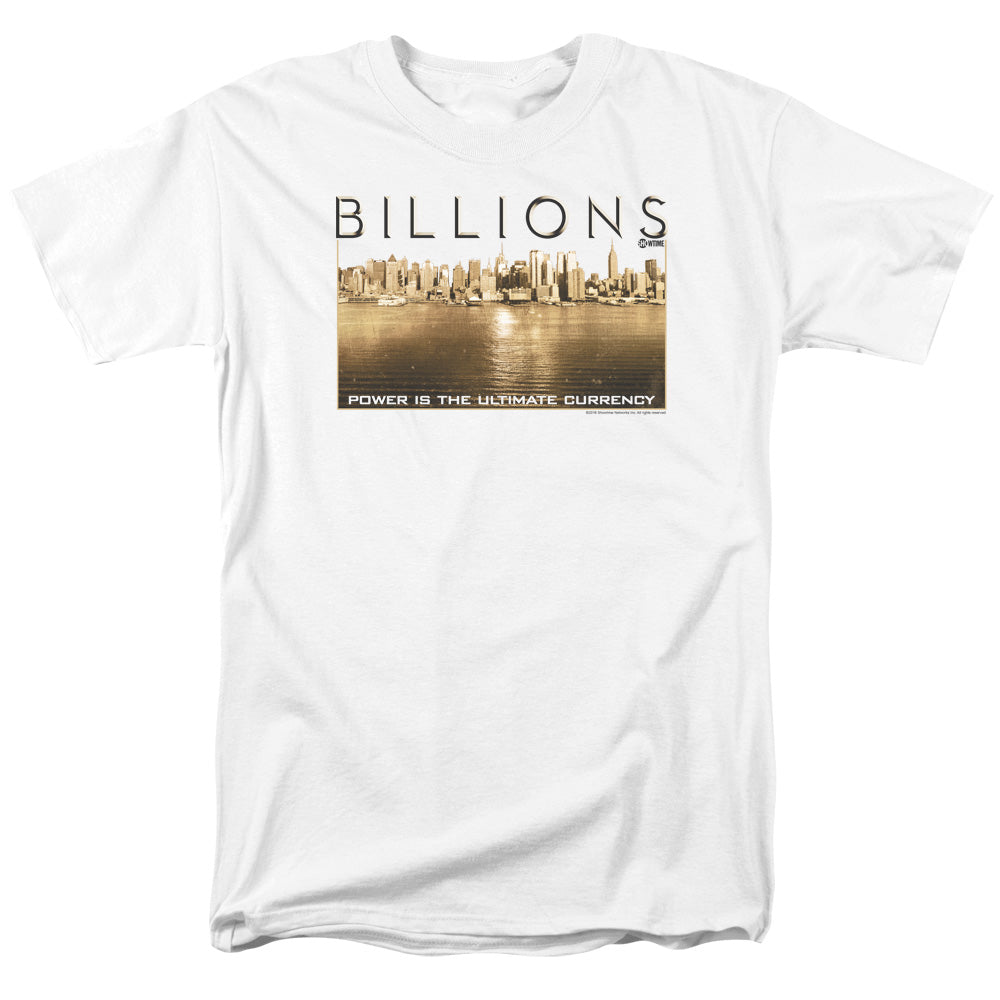 Billions Golden City Mens T Shirt White