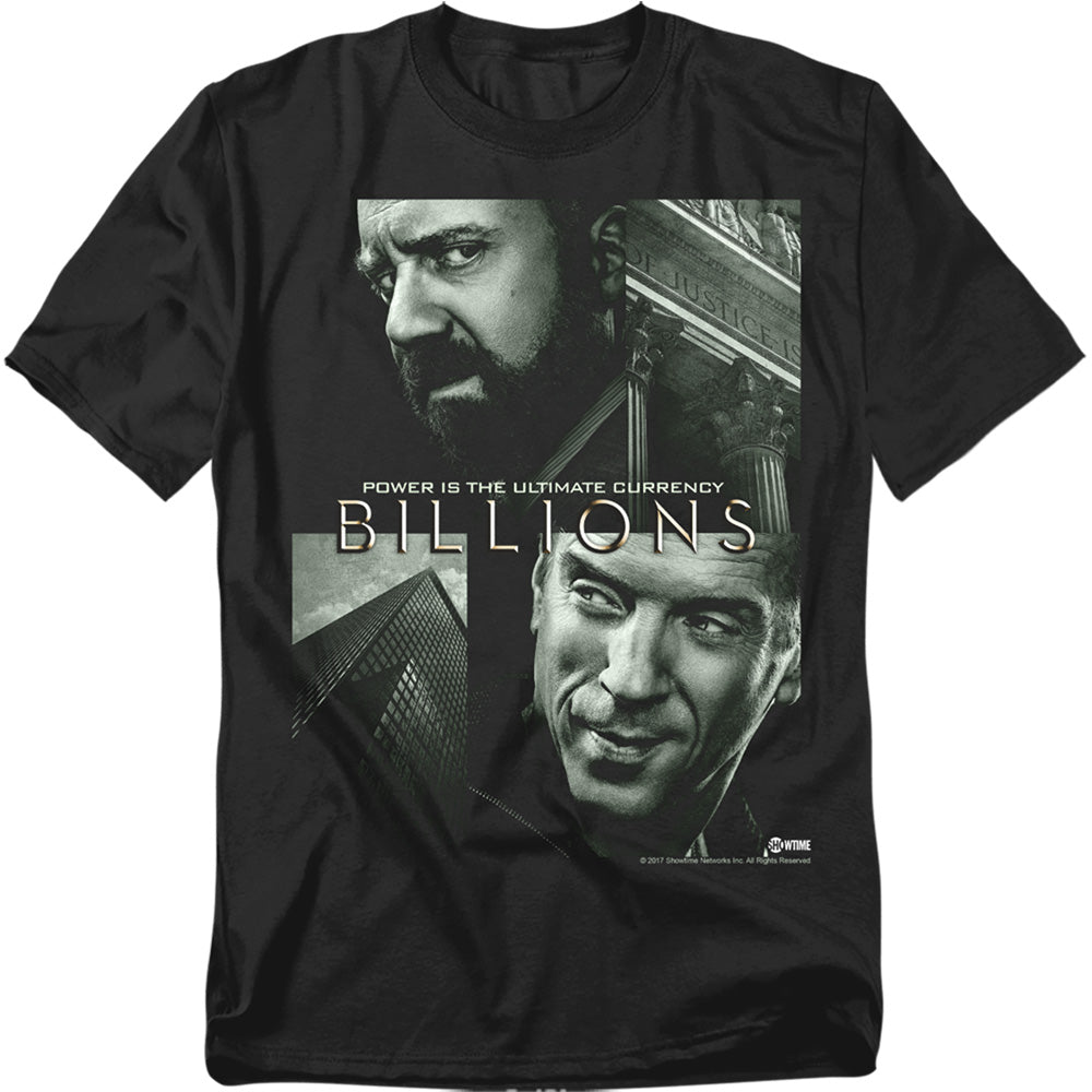 Billions Currency Poster Mens T Shirt Black