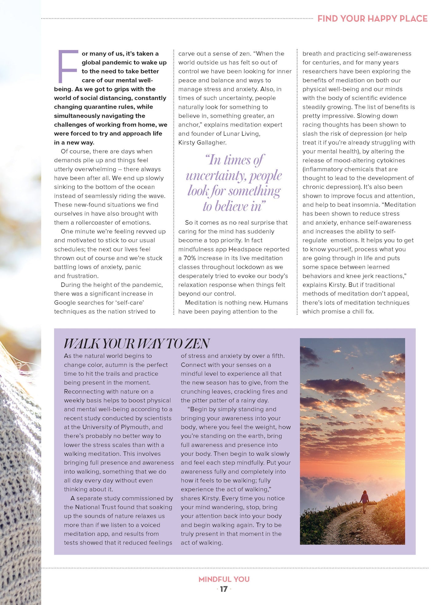 Mindful You - Take A Mindful Moment: Disconnect, De-Stress, Yoga, Calm, Pandemic, Mindful Eating, Minimalist Lifestyle, Brain Fog, Nature, Organize, Workspace Wellbeing, Routine & Conquer Deadlines!