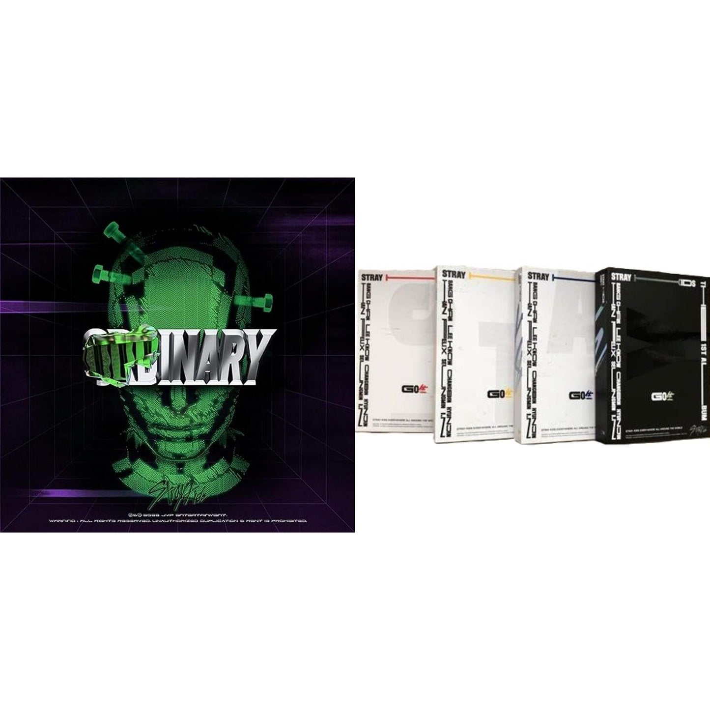 Stray Kids - Go: Volume 1 (Normal Edition) & Oddinary (Scanning Version/Mask Off Version/Normal Edition) - CD Bundle