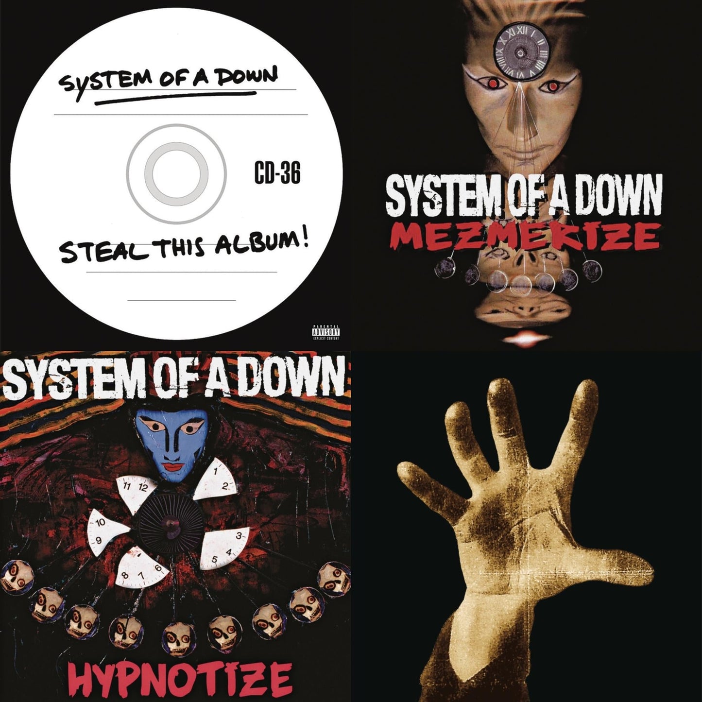 System Of A Down - System Of A Down (140G) & Hypnotize (140G) & Mezmerize (140G) & Steal This Album! (2LP/140G)