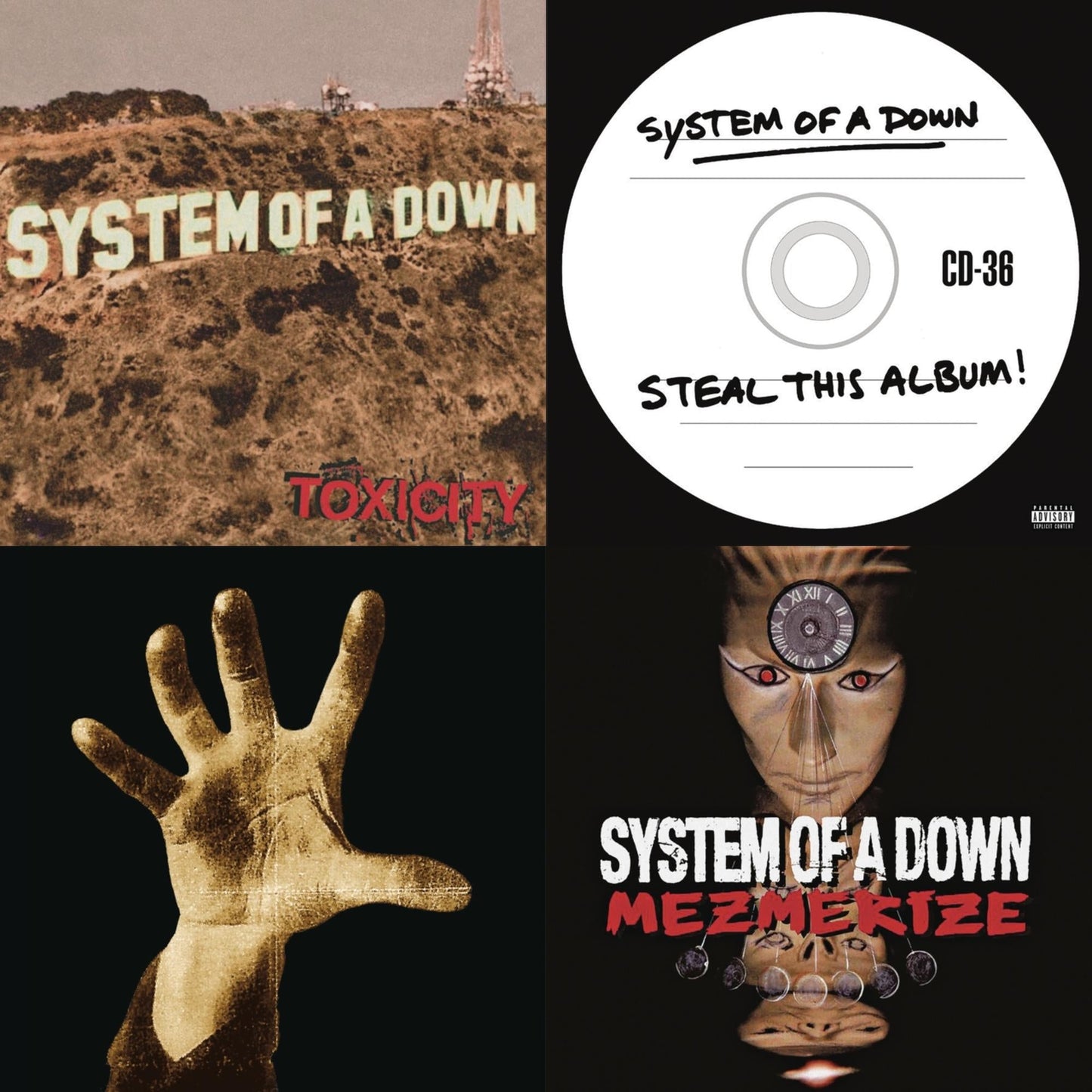 System Of A Down - Toxicity (140G) & Steal This Album! (2LP/140G) & System Of A Down (140G) & Mezmerize (140G)