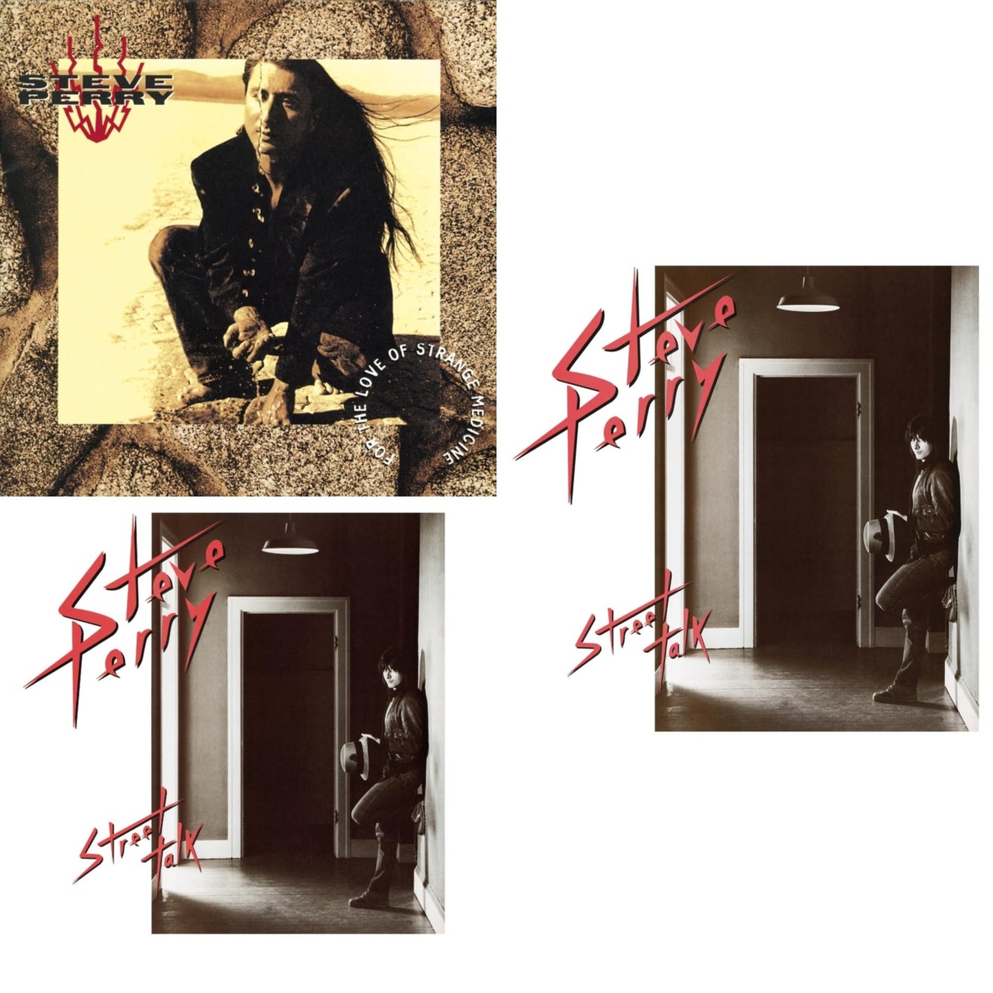 Steve Perry - For The Love Of Strange Medicine & Greatest Hits & Street Talk - CD Bundle