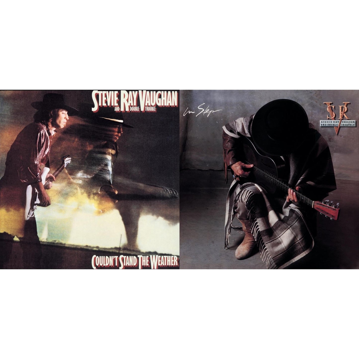 Stevie Ray & Double Trouble Vaughan - Couldn't Stand The Weather & In Step - CD Bundle