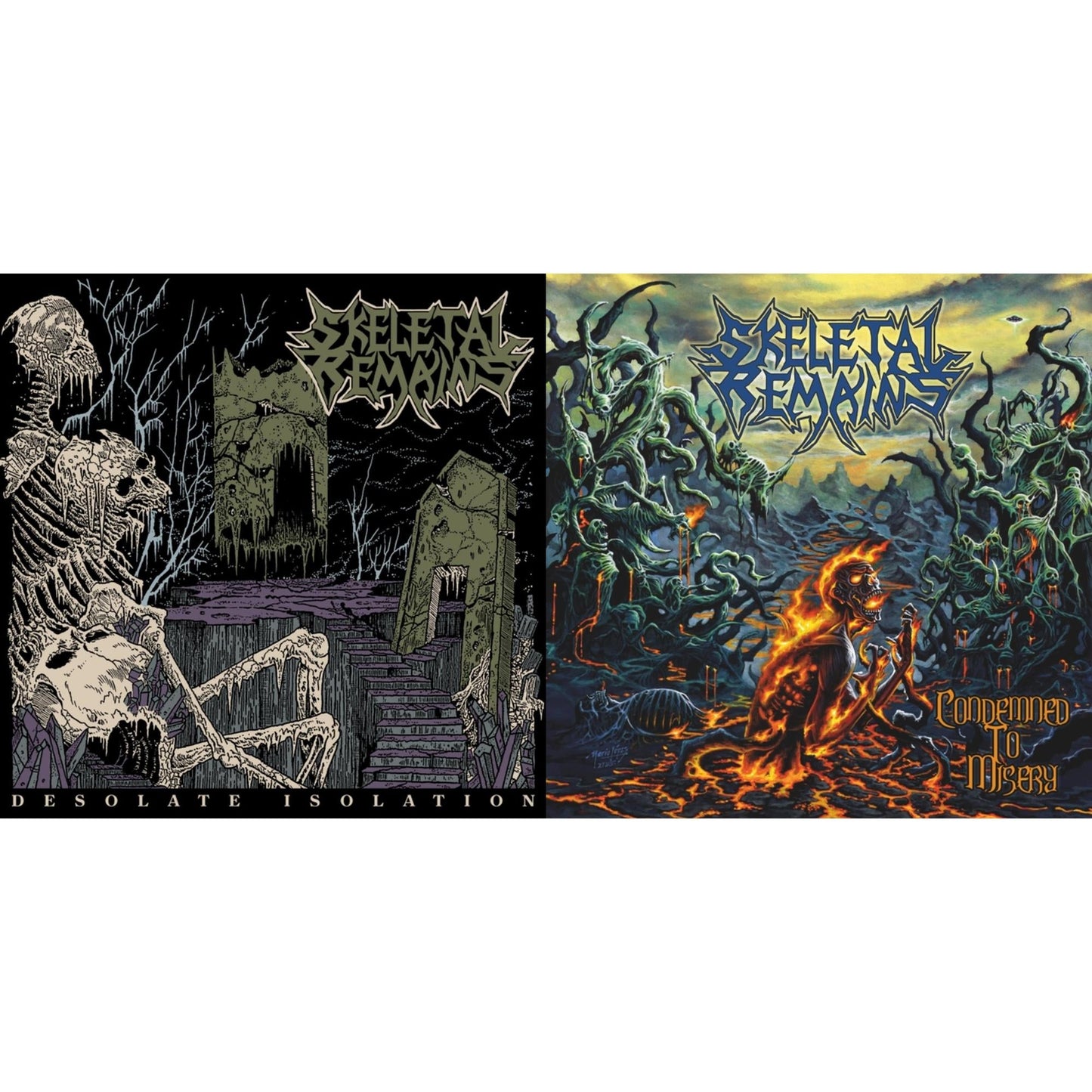 Skeletal Remains - Desolate Isolation (LP/CD/180G/10Th Anniversary Edition) & Condemned To Misery (180G/Reissue)