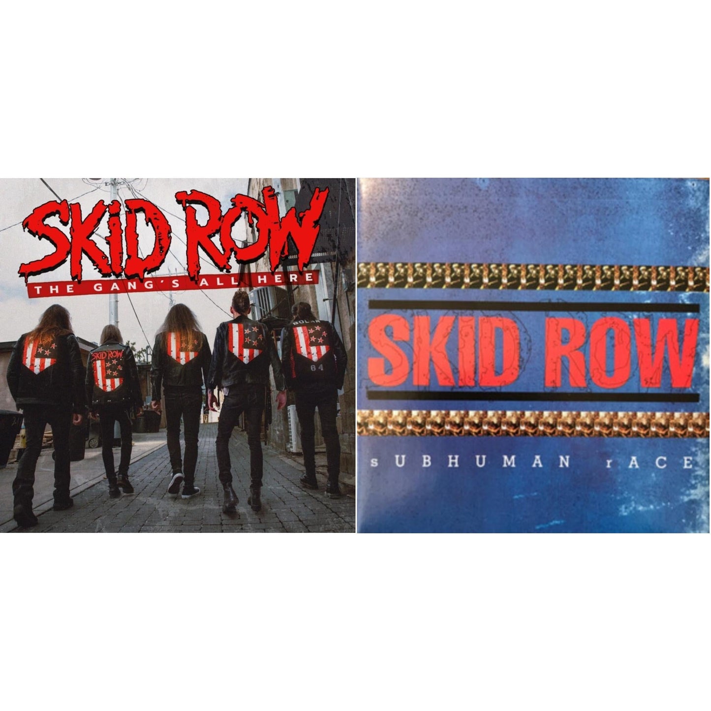 Skid Row - Gang's All Here (Limited/White LP Vinyl) & Subhuman Race (Blue & Black Marble/2LP)