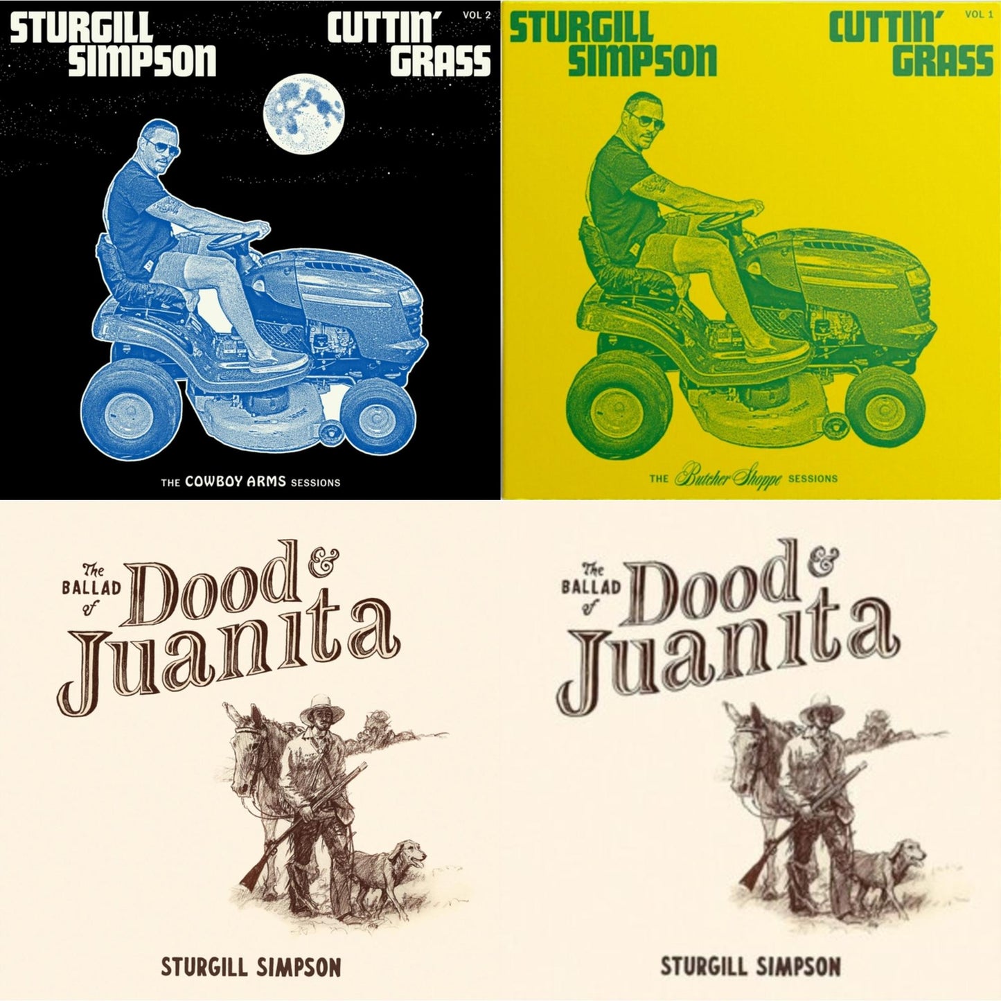 Sturgill Simpson - Cuttin' Grass - Vol. 2 (Cowboy Arms Sessions) & Cuttin' Grass (2LP) & Ballad Of Dood & Juanita & Ballad Of Dood & Juanita (Natural Colored LP Vinyl/Insert) (I)
